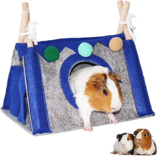 Guinea Pig Hideaway Tent Hedgehog Hideout Shelter Small Pet Teepee