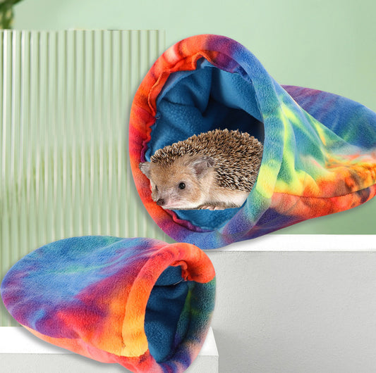 Hedgehog & Hamster Sleeping Bag Comfortable Tye Dye Snuggle Sack